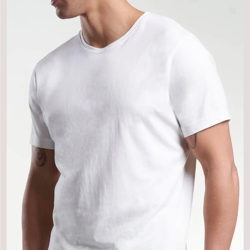 House of Athlete MEN'S MID-WEIGHT CREW TEE WHITE